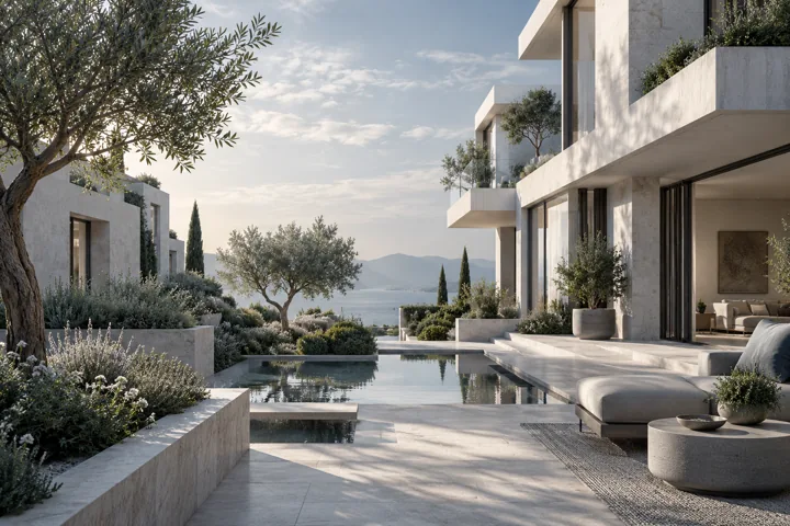 Render de arquitectura residencial
